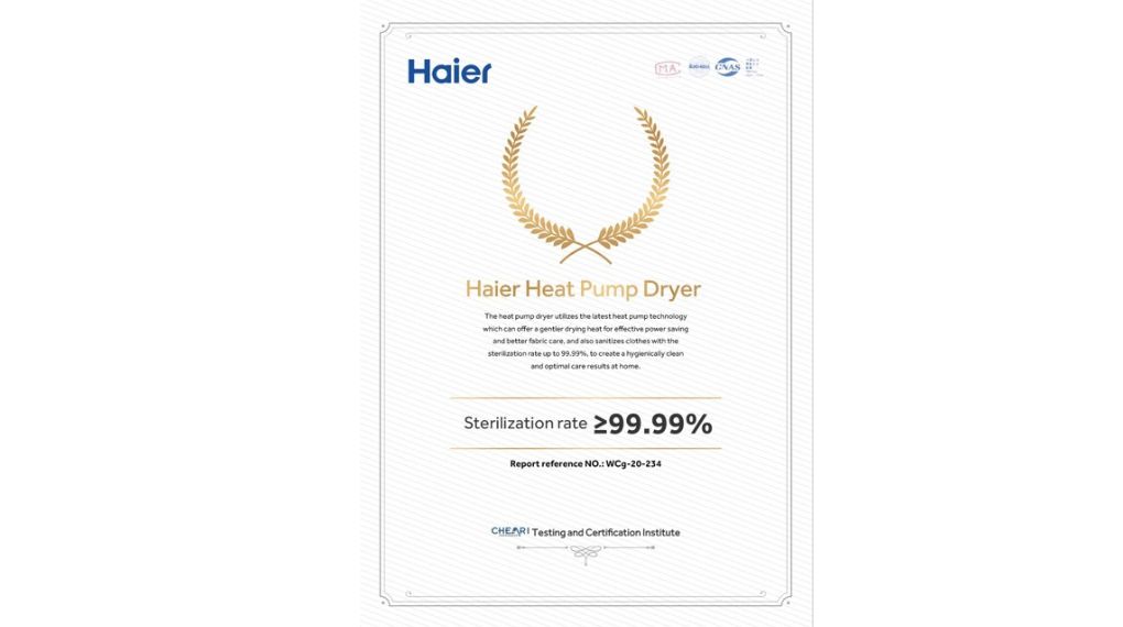 Máy giặt Aqua Inverter 11 kg AQW-DR110JT BK - Giấy chứng nhận