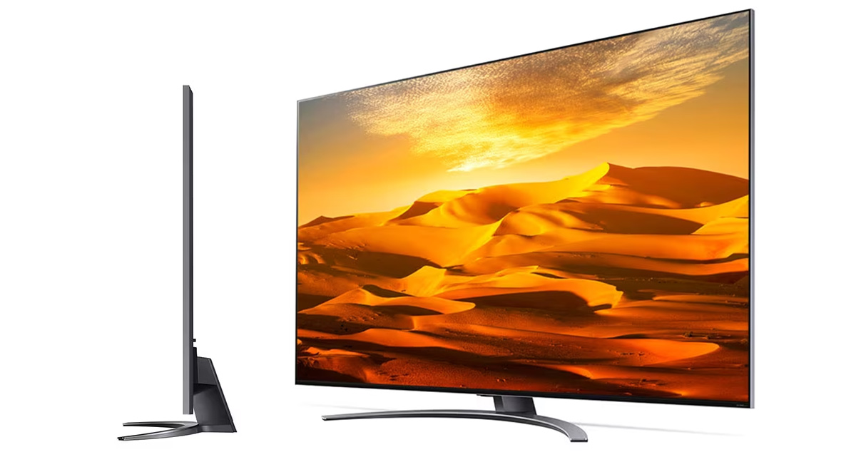 Tivi LG QNED 4K 65 Inch 65QNED91SQA đi kèm chân đế