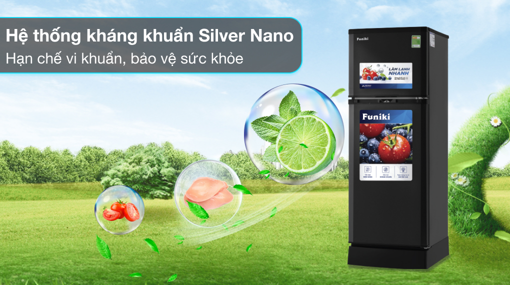 Tủ lạnh Funiki 147 lít HR T6147TDG - Công nghệ kháng khuẩn khử mùi