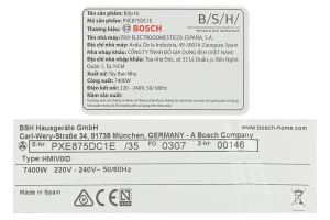 Bếp từ 4 vùng nấu lắp âm Bosch PXE875DC1E