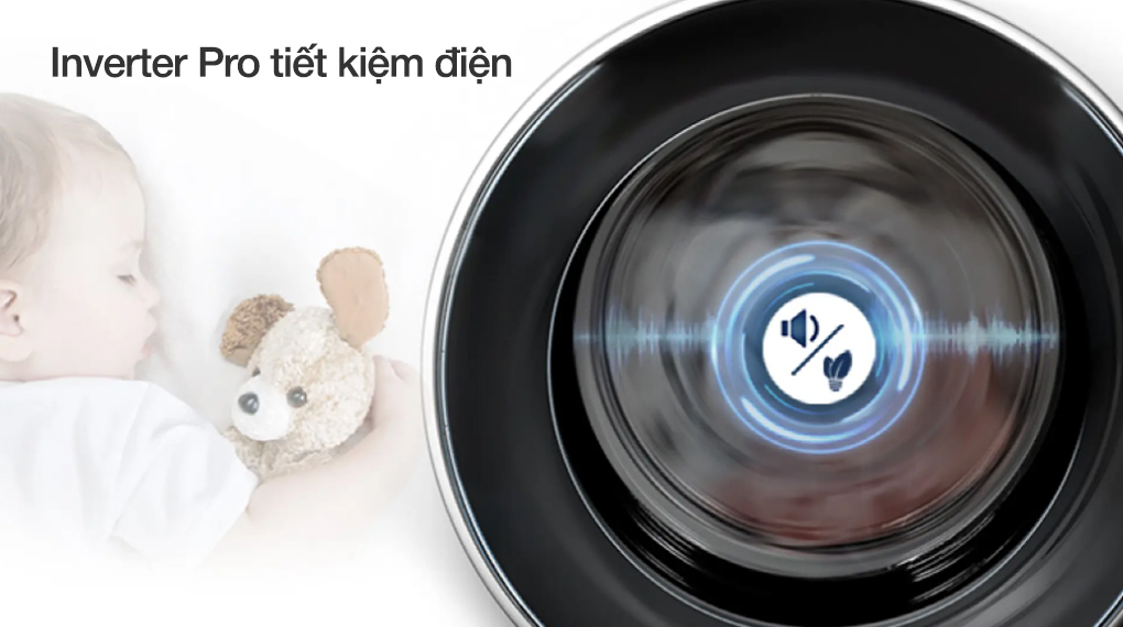 Máy giặt Hisense 8.5 kg WFQP8523BT - Động cơ - Công nghệ tiết kiệm điện