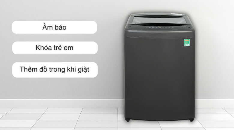 Khóa trẻ em - Máy giặt LG TurboDrum Inverter 14 kg T2514VBTB lồng đứng