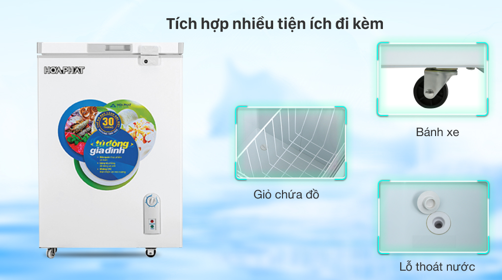 Tủ đông Hòa Phát HCF 106S1Đ  - Tiện ích đi kèm