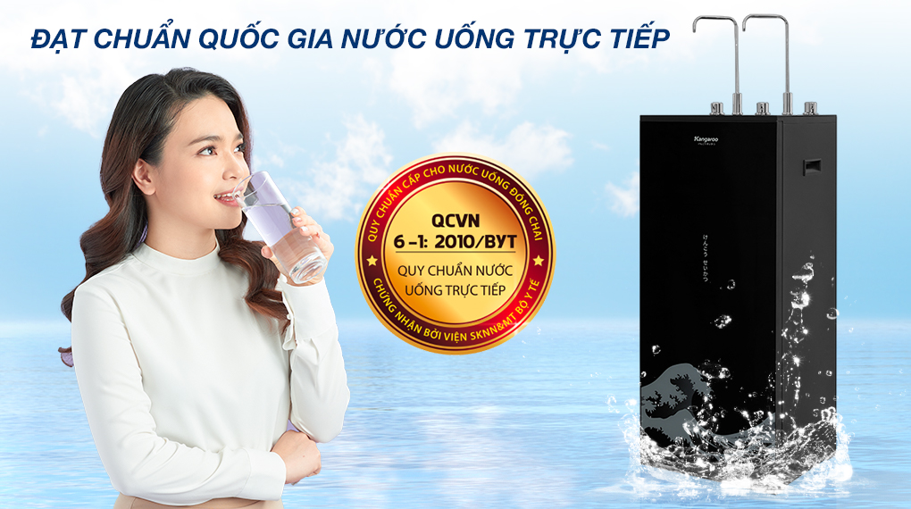 Máy lọc nước RO nóng nguội lạnh Kangaroo KG10A12 10 lõi - Tiêu chuẩn đầu ra Máy lọc nước RO nóng nguội lạnh Kangaroo KG10A12 10 lõi - Tiêu chuẩn đầu ra