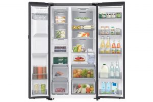 Tủ lạnh Samsung Inverter 615 lít Side By Side AI Home RS90F65D2FSV