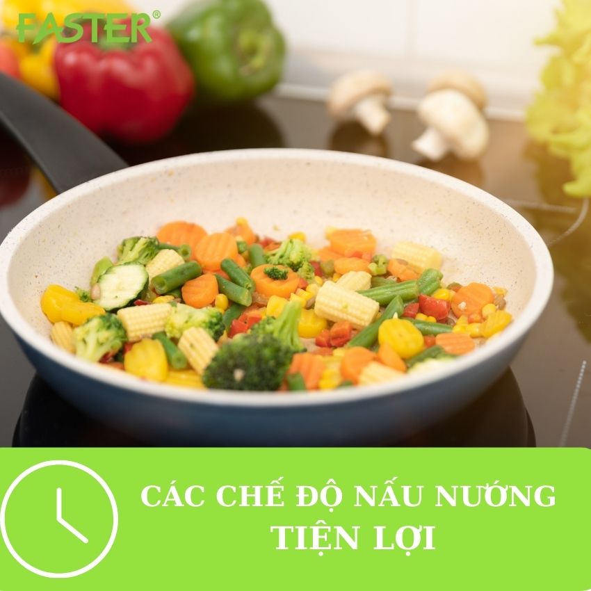 Các chế độ nấu nướng tiện lợi của bếp từ FS 822I