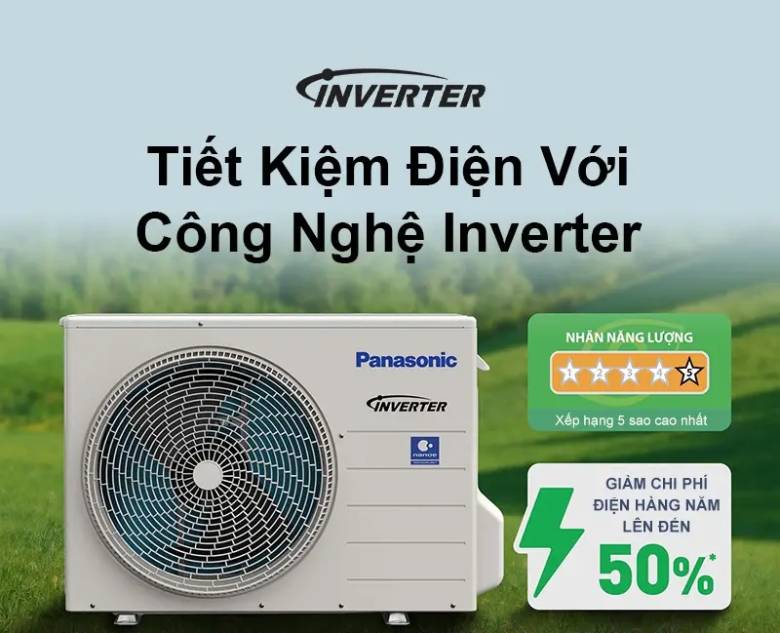 Điều hòa Panasonic 2 chiều Inverter 12000 BTU CU/CS-XZ12BKH-8 - công nghiệ tiết kiệm điện