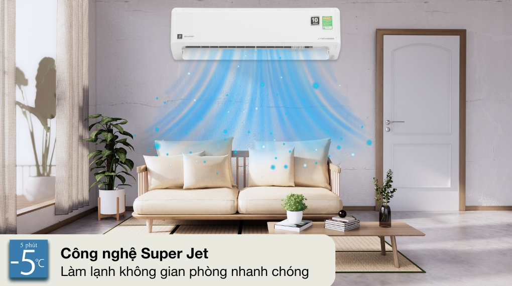 Máy lạnh Sharp Inverter 2 HP AH-XP18CHW - Công nghệ làm lạnh