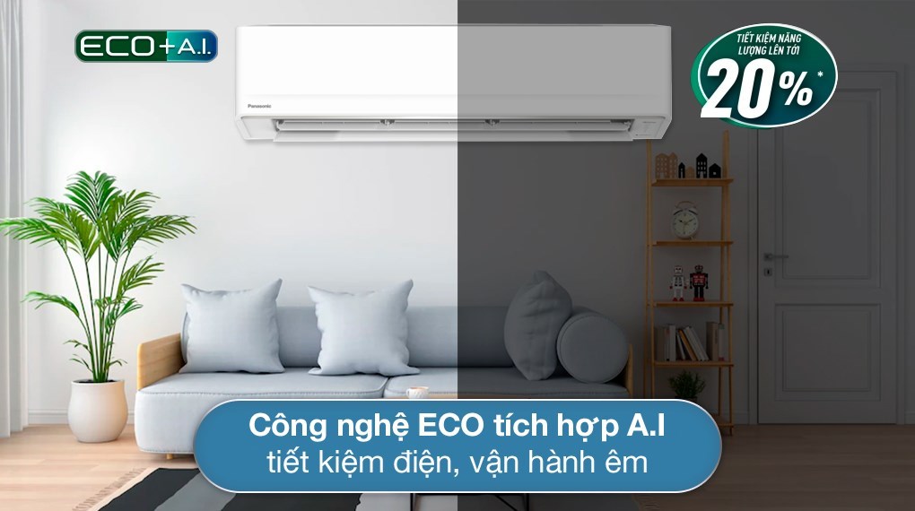 Máy lạnh Panasonic Inverter 2.5 HP CU/CS-PU24AKH-8 - Công nghệ tiết kiệm điện
