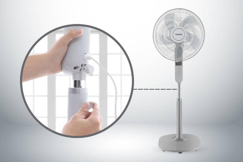 Quạt đứng Toshiba F-LSA20(W)VN Trắng-3