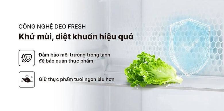 Tủ lạnh Aqua Inverter 490 lít AQR-S552XA(CBC) - Bộ lọc than hoạt tính DEO Fresh khử mùi, kháng khuẩn hiệu quả