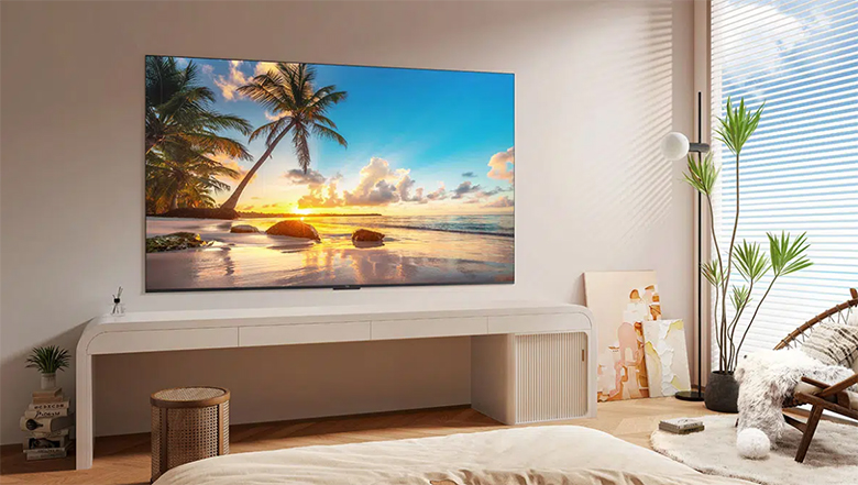 Thiết kế nguyên khối mỏng nhẹ Tivi TCL 55P755 55 inch Google