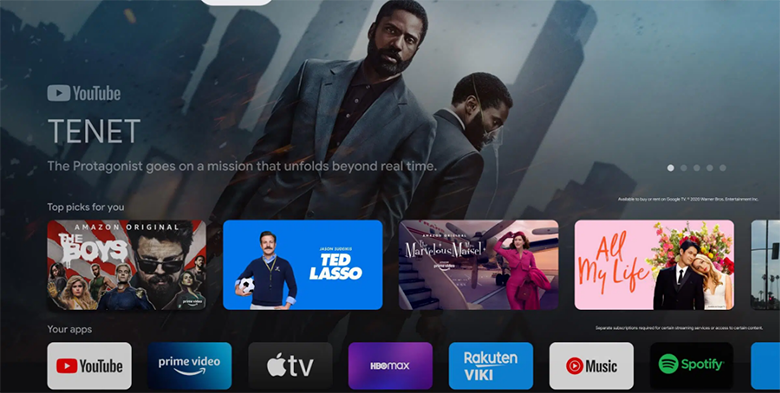 Hệ điều hành Google TV siêu thân thiện Tivi TCL 55P755