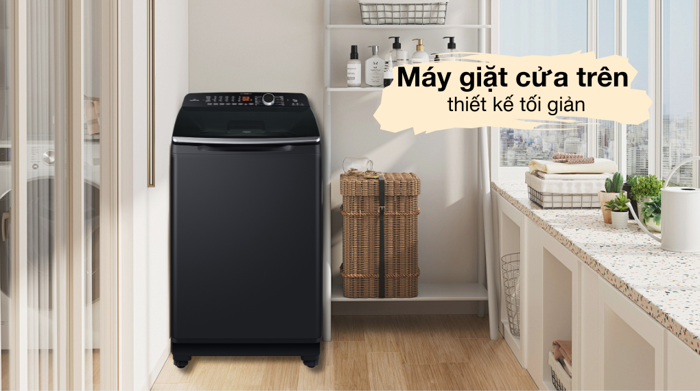 Máy giặt Aqua 11 kg AQW-FR110JT BK - tổng quan thiết kế