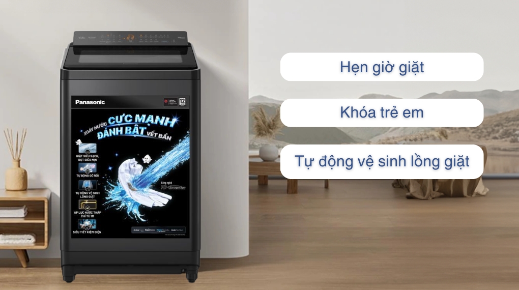 Máy giặt Panasonic Inverter 10.5 kg NA-FD105X3BV - Tiện ích