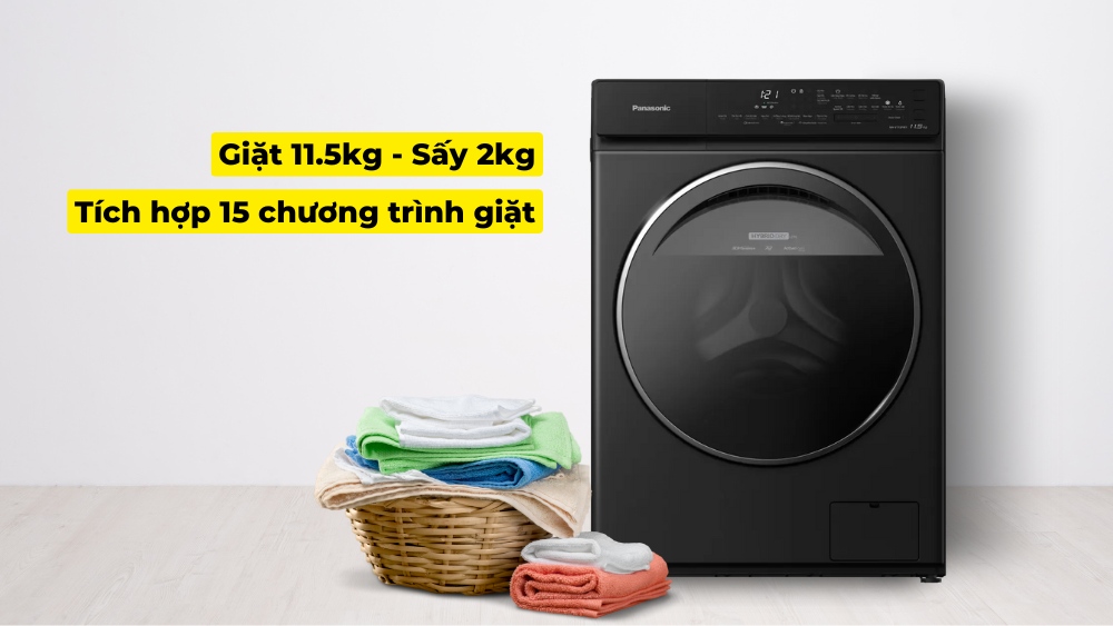 Máy có khối lượng giặt lớn