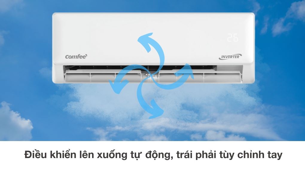 Máy lạnh Comfee Inverter 1 HP CFS-10VGDF - Cơ chế thổi gió
