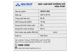 Quạt điều hòa Hòa Phát HPCF1-022