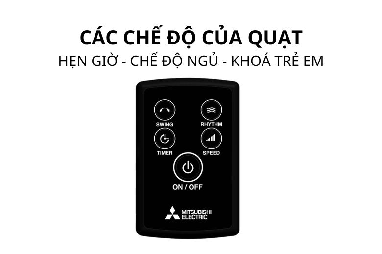  Quạt cây Mitsubishi LV16-RB CY-BW màu nâu-3