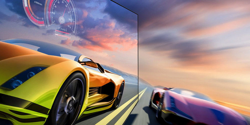 Smart Tivi Samsung 55 Inch QA55S90F có tần số quét 144Hz