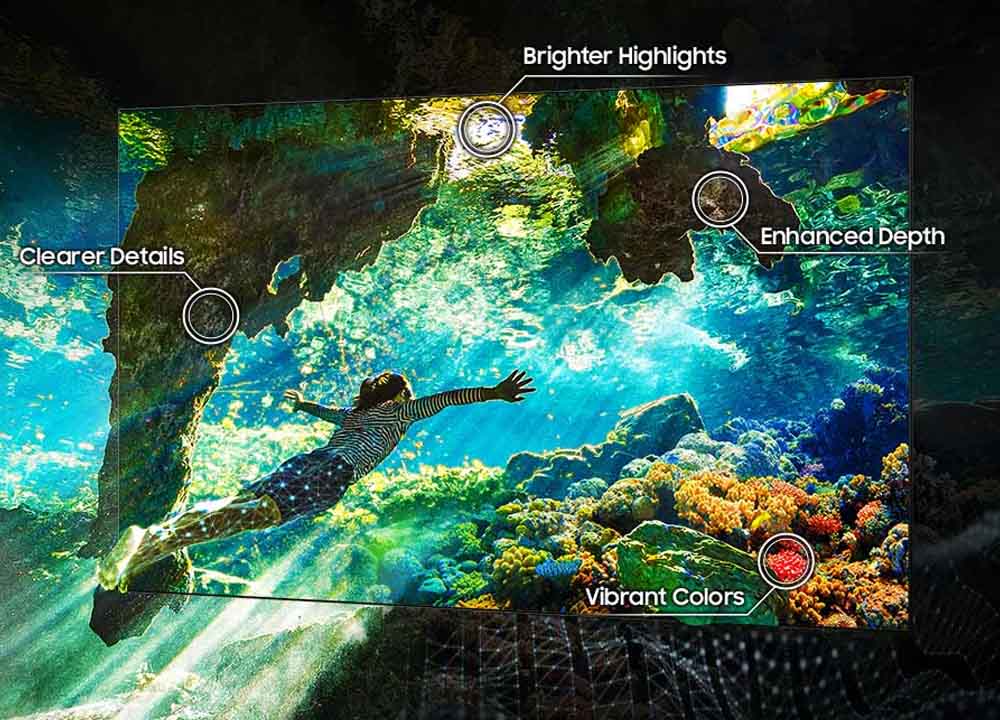 Smart Tivi Samsung OLED 4K QA55S90F tái hiện nội dung rực rỡ