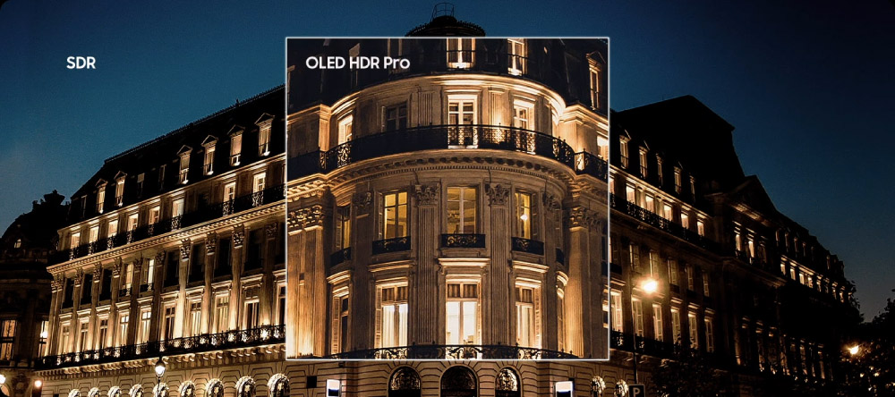 Công nghệ OLED HDR Pro mang đến hình ảnh sắc nét, giàu chi tiết