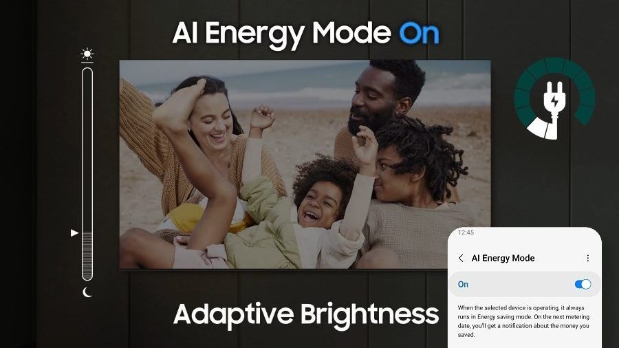 Chế độ AI Energy Tivi Samsung QLED 4K Vision AI 85 Inch QA85Q8F