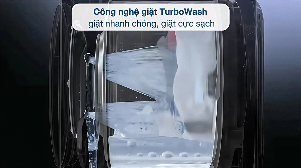 Công nghệ TurboWash - Tháp giặt sấy LG WashTower Inverter giặt 14 kg - sấy 10 kg WT1410NHEG