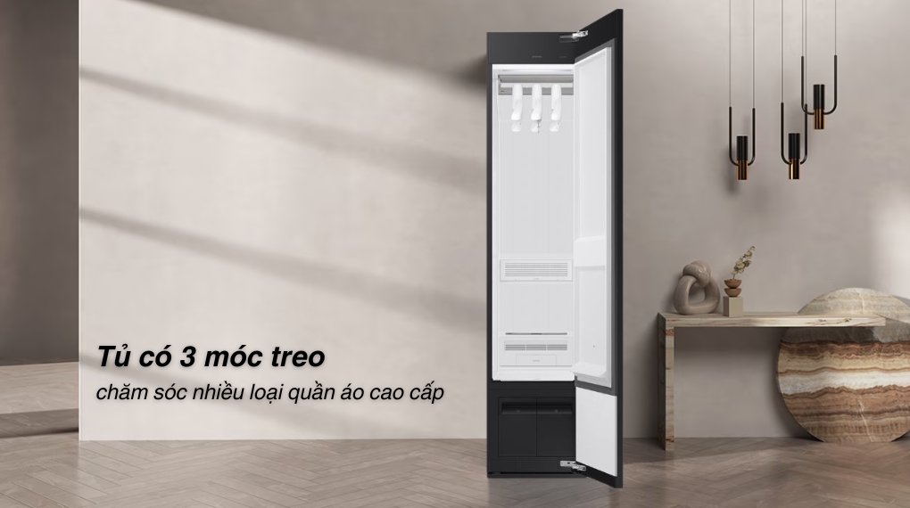 Tủ chăm sóc quần áo thông minh Samsung Bespoke AirDresser 3 móc DF18CB8600ERSV - Khối lượng giặt và chương trình