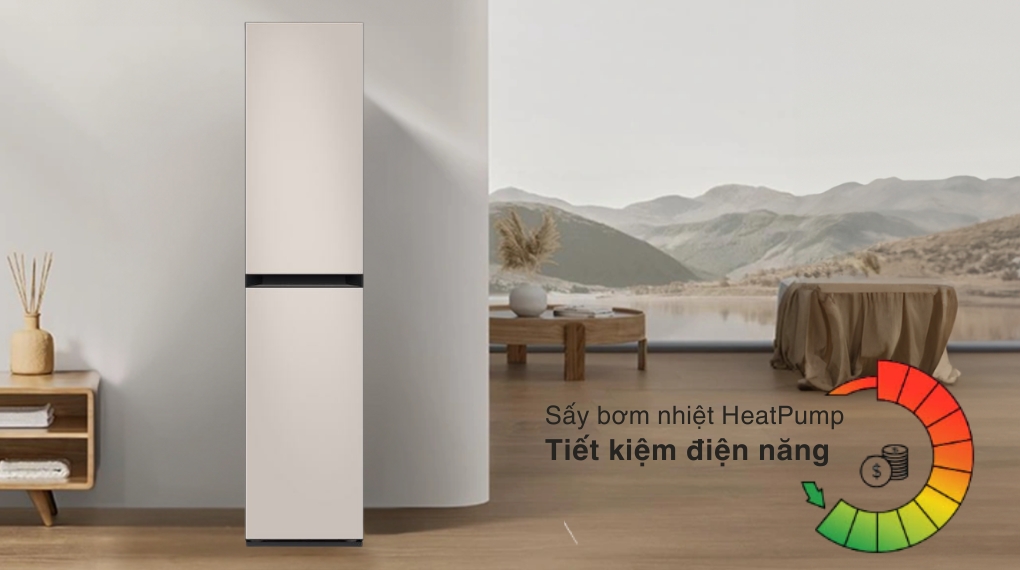 Tủ chăm sóc quần áo thông minh Samsung Bespoke AirDresser 3 móc DF18CB8600ERSV - Công nghệ sấy
