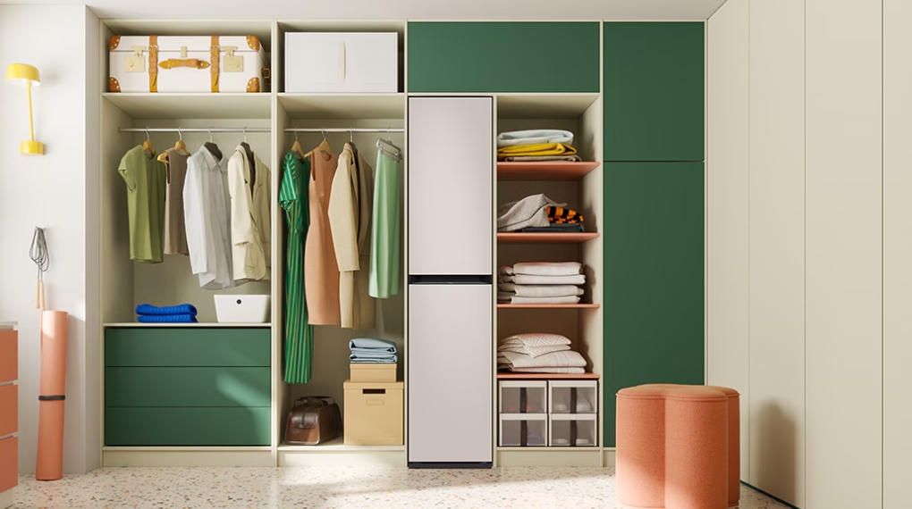Tủ chăm sóc quần áo thông minh Samsung Bespoke AirDresser 3 móc DF18CB8600ERSV - Thiết kế
