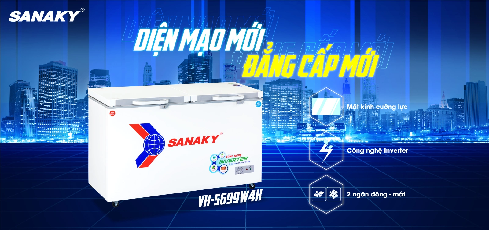 Tủ đông Sanaky VH-5699W4K
