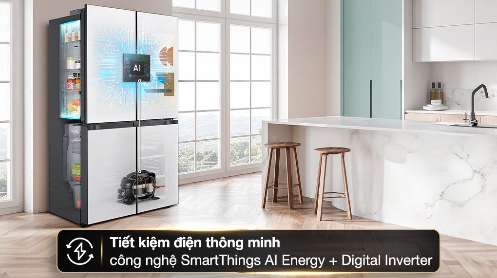 Tủ lạnh Samsung Inverter 636 lít Multi Door RF65DB990012SV - Công nghệ tiết kiệm điện