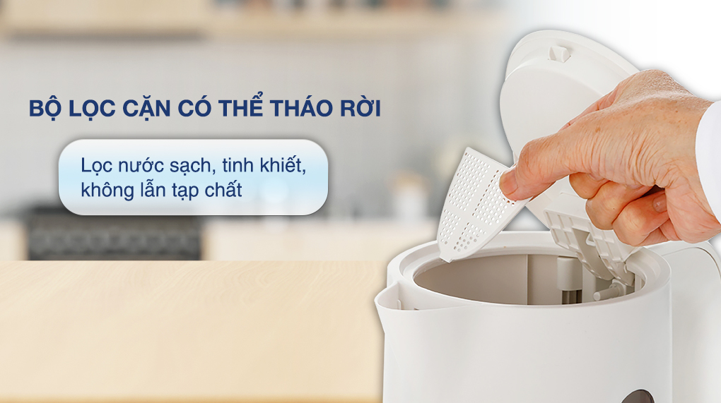 Bình đun siêu tốc Panasonic NC-K101WRA - Lưới lọc cặn