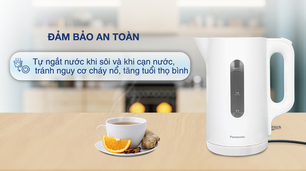 Bình đun siêu tốc Panasonic NC-K101WRA - Chế độ an toàn