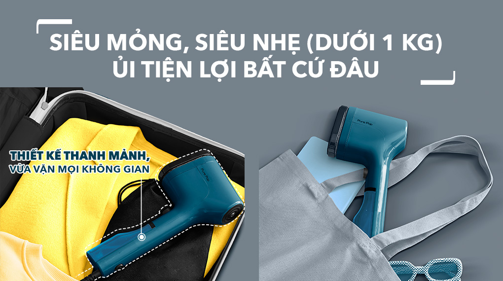 Bàn ủi hơi nước cầm tay Tefal DT2020E1 1300W - Thiết kế