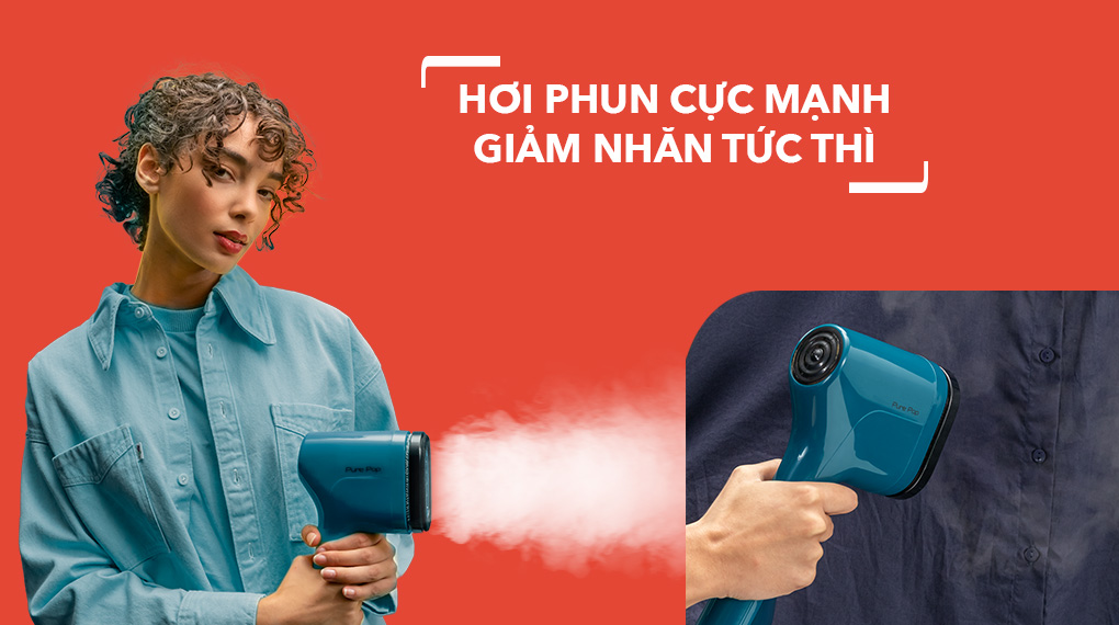 Bàn ủi hơi nước cầm tay Tefal DT2020E1 1300W - Hơi phun cực mạnh