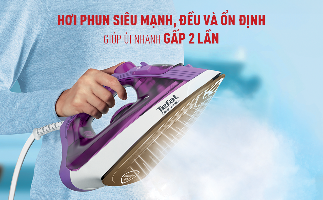 Phun hơi - Bàn ủi hơi nước Tefal Easy Steam FV1955E0 1400W