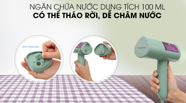 Dung tích - Bàn ủi hơi nước cầm tay Philips STH3010