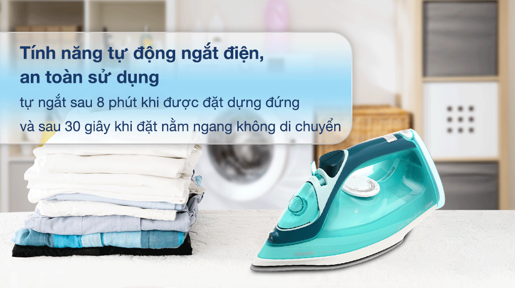 Bàn ủi hơi nước Philips DST3030/70 2400W - Tính năng an toàn