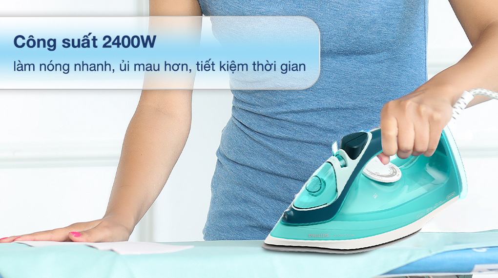Bàn ủi hơi nước Philips DST3030/70 2400W - Công suất