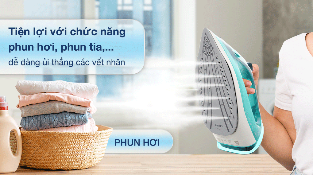 Bàn ủi hơi nước Philips DST3030/70 2400W - Chức năng