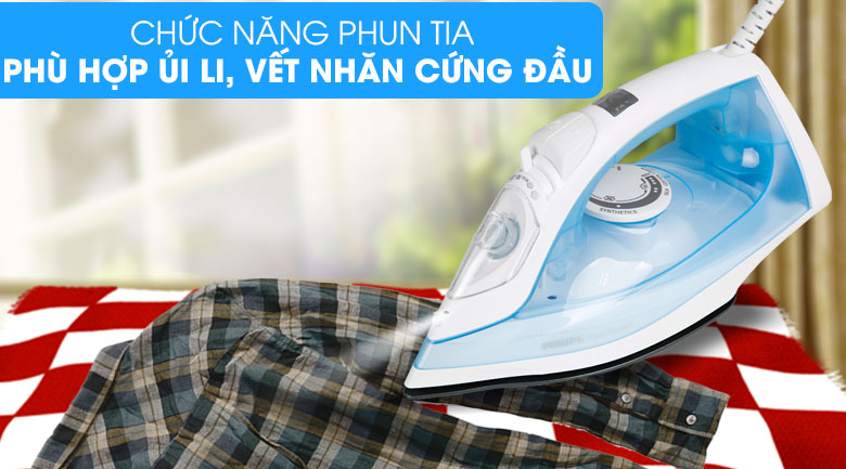 Phun tia - Bàn ủi hơi nước Philips GC1740