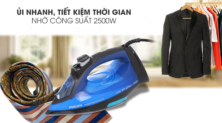 Công suất - Bàn ủi hơi nước Philips GC3920 Công suất - Bàn ủi hơi nước Philips GC3920