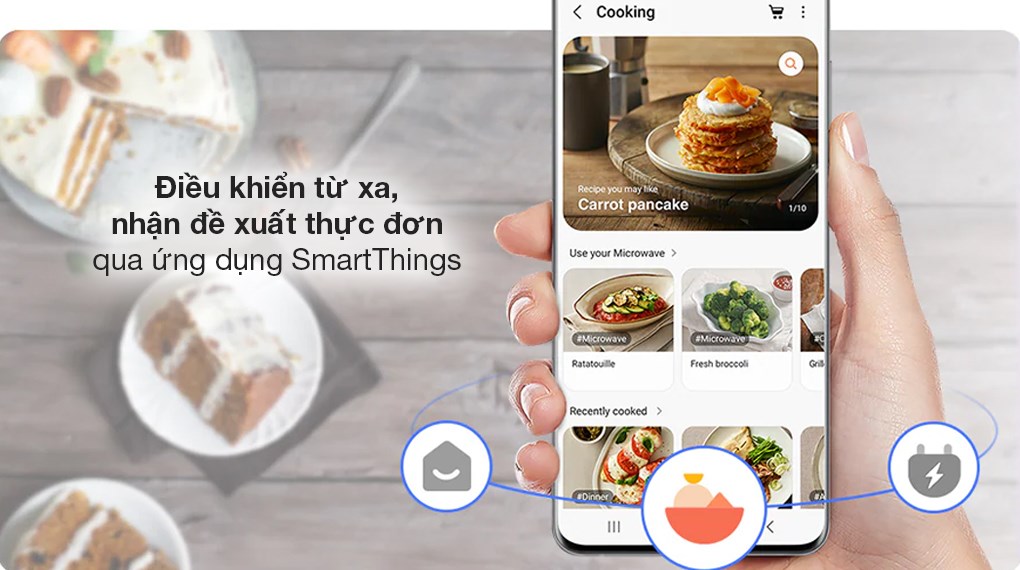 Bếp từ 4 vùng nấu Samsung Bespoke NZ64B5067YY/SV - SmartThings