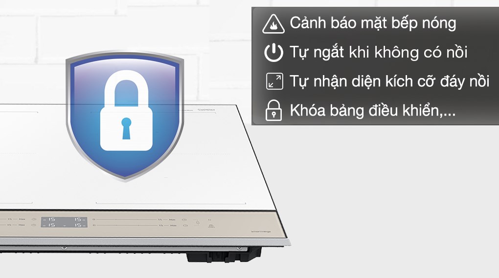 Bếp từ 4 vùng nấu Samsung Bespoke NZ64B5067YY/SV - Tính năng an toàn