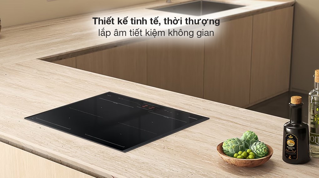 Bếp từ 4 vùng nấu Samsung NZ64B5066FK/SV - Thiết kế - Chất liệu mặt bếp