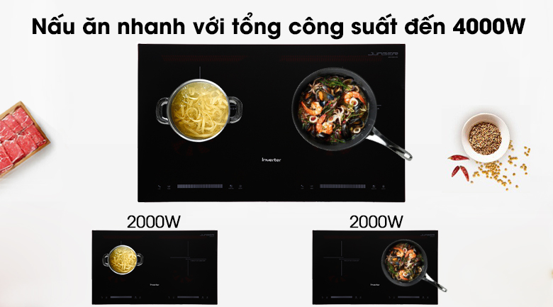 Nấu nhanh - Bếp từ đôi Junger CEJ-201-II