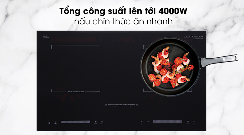 Bếp từ đôi Junger CEJ-200-II - Tổng công suất bếp từ đến 4000W