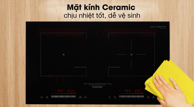 Bếp từ hồng ngoại Junger SIS-66 - Mặt kính Ceramic